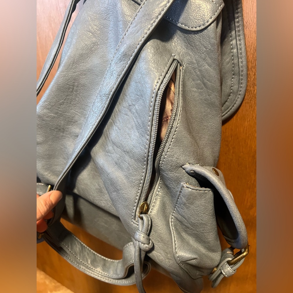 NWOT Montana West Faux Leather Conceal Carry Backpack - Picture 8 of 12